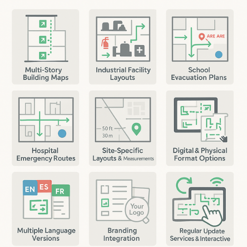 ECPL evacuation map examples
